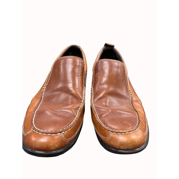 Cole Haan men’s brown leather slip on loafers shoes 13m SKU 6267